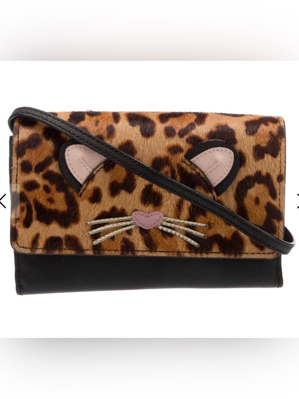 Kate Spade Leopard Purse Summer Run Wild Calf Hair Leather Crossbody Bag NWOT